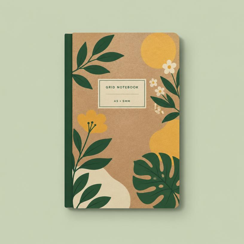 Illustration of the Alder Grid Notebook